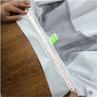 衿廻りの測り方(シャツの場合)